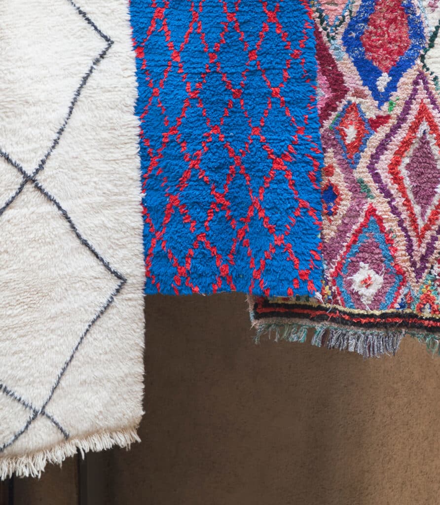 Hangin berber rugs