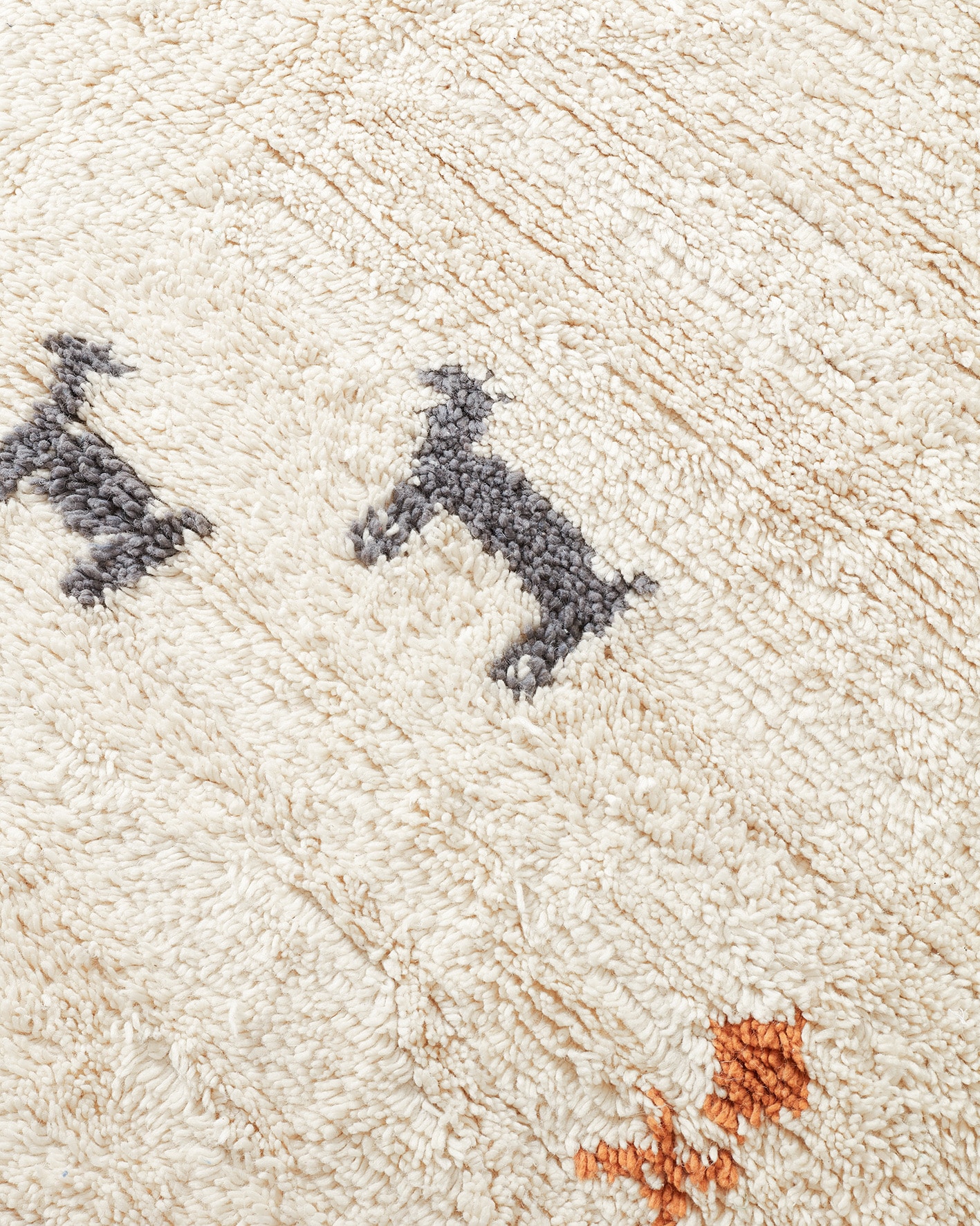 Berber szőnyeg tájképpel, textúra