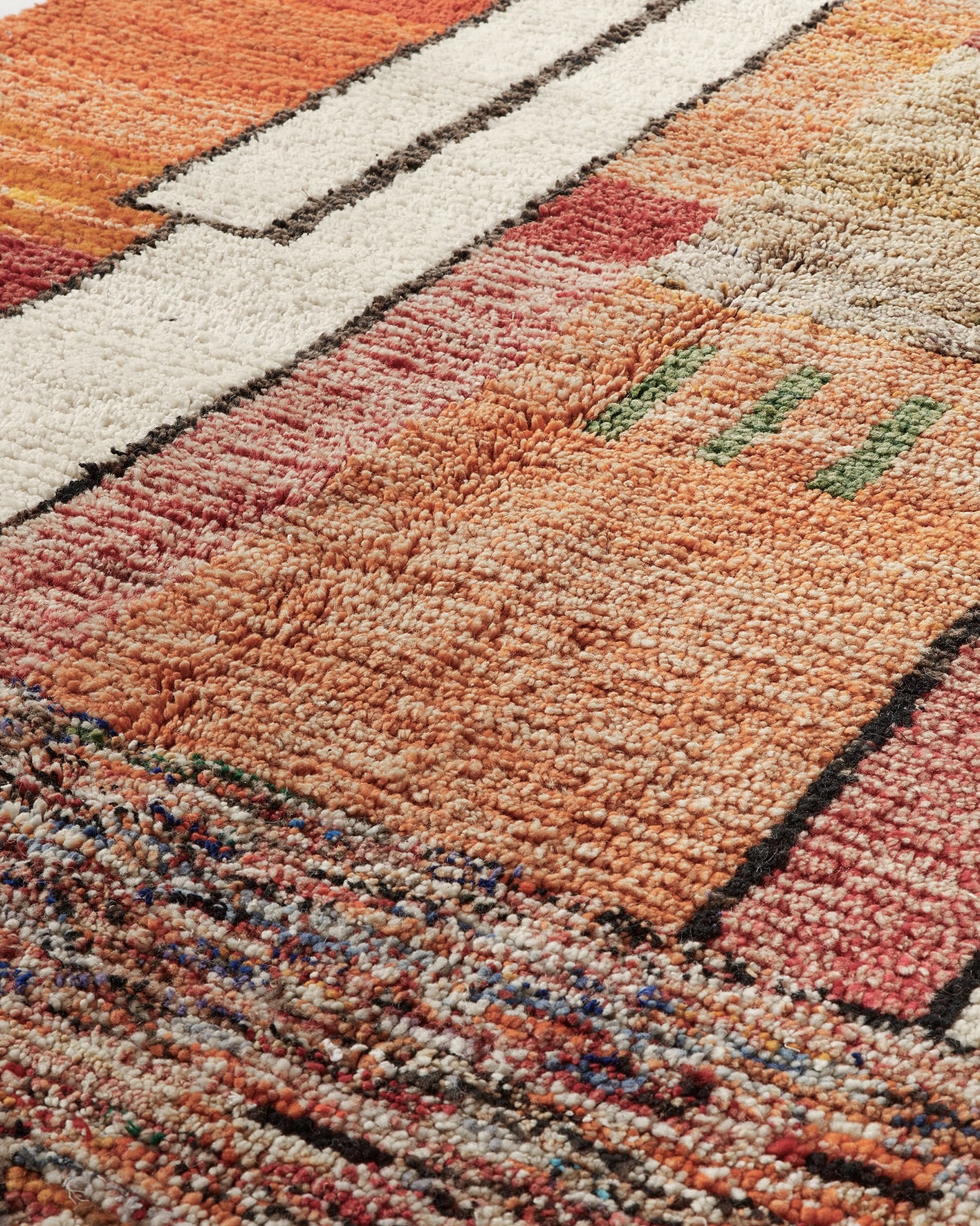 ’Bauhaus’ Boujaad szőnyeg, textúra