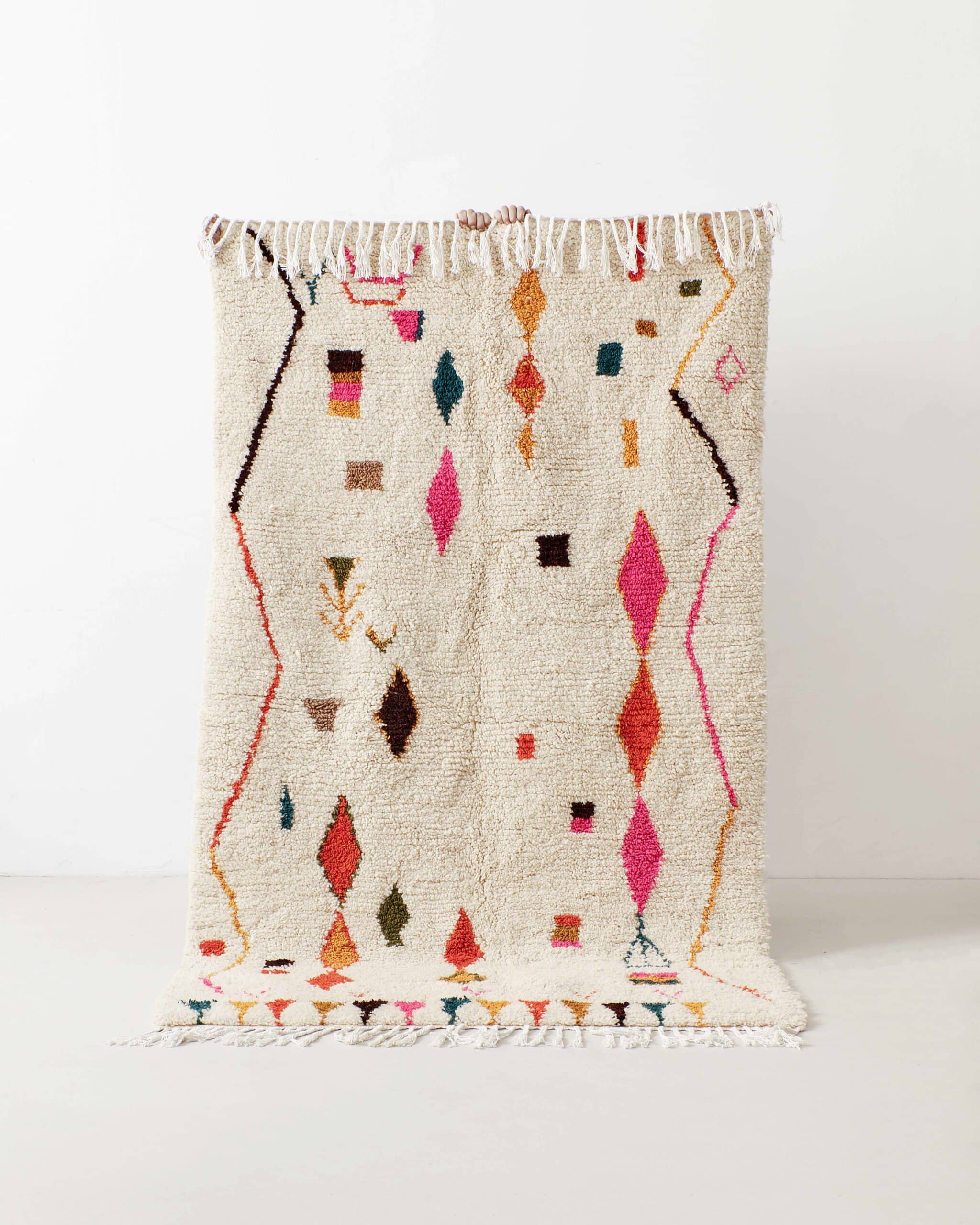 Berber rug with bright colours
