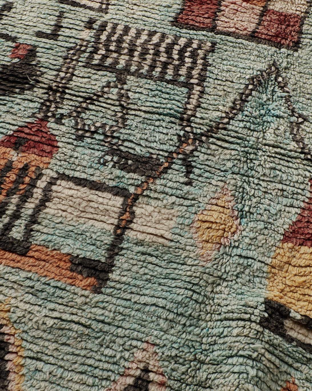 Boujaad rug with colour transition, detail
