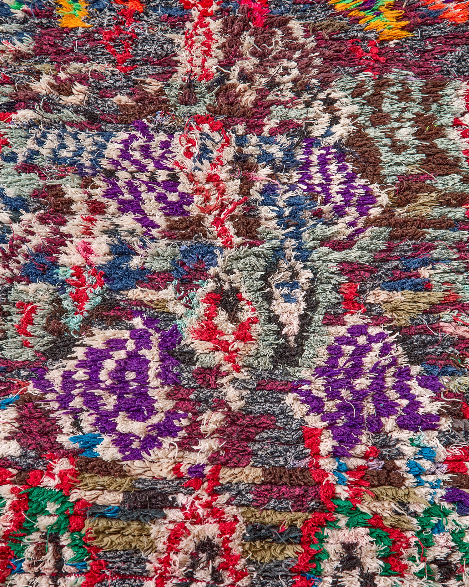 Vintage rug w a riot of colours